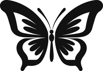 Graceful Elegance Noir Butterfly Mark Artistic Flight Black Butterfly Symbol
