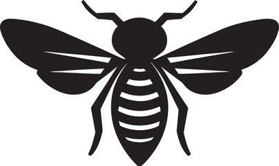 Symphony of Sound Cicada Icons Song in Black Natures Melody in Monochrome Black Cicada Design