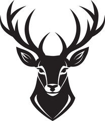 Wildlifes Serenade Deer Icons Symbol of Elegance Elegance in Natures Serenity Black Deer Symbol