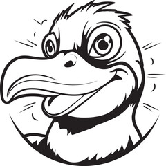 Intricate Majesty Black Platypus Symbols Enigmatic Elegance Platypus Serenade Black Vector Logo in Monochrome