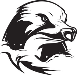 Sculpted Elegance in Aquatic Sound Platypus Emblem in Black Wildlifes Aquatic Symphony Platypus Icons Symbol of Curiosity