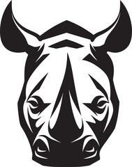 Rhino Crest Logo Design Rhino Shield Badge Icon