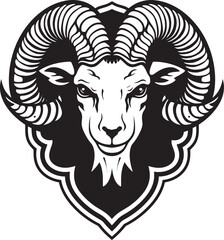 Sheep in Shadows Iconic Majesty Elegant Vector Sheep Dark Delight