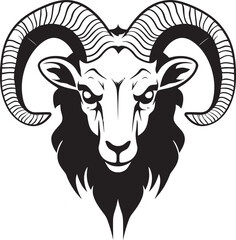 Sheep Silhouette Logo Onyx Majesty Black Sheep Vector Flock Elegance