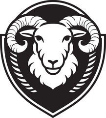 Unique Sheep Design Onyx Ovine Symbol Artistic Woolly Symbol Black Beauty