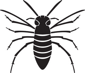 Subtle Shimmering Elegance Vector Beauty Silent Beauty of the Deep Black SilverFish Icon