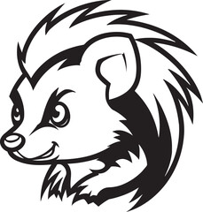 Stylish Skunk Majesty Vector Vivacity Aromatic Artistry Iconic Brilliance