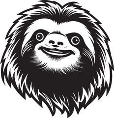 Chill Serenity Ebon Emblem of Bliss Lethargic Leisure Icon Relaxed Logo Elegance