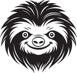 Iconic Serene Silhouette Zenful Bliss Elegant Ebon Emblem Slothful Tranquility