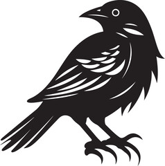 Midnight Monochrome Majesty Avian Icon Ebon Excellence Graceful Flight
