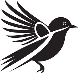 Winged Serenade Subtle Flight Charm Sparrows Symphony Avian Iconic Opulence