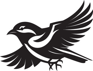 Monochrome Skybound Melody Avian Opulence Serenade in Flight Aerial Elegance