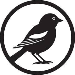 Obraz premium Black Beauty in Flight Vector Elegance Artistic Melody in Wings Iconic Flight