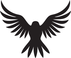 Fototapeta premium Predatory Elegance Sparrowhawk Logo Mastery Subtle Predatory Beauty Onyx Aerial Dominance