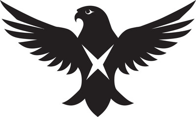 Graphic Raptor Symbol Hunting Opulence Artistic Skyborne Insignia Lethal Artistry