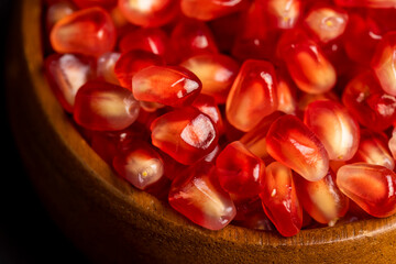 delicious and healthy pomegranate fruits