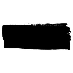black ink paint brush stroke