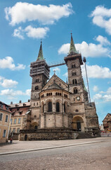Fototapeta na wymiar Bamberg Cathedral in Bavaria