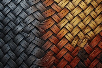 Symbolic woven patterns on an abstract surface - obrazy, fototapety, plakaty