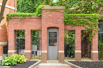 Memorials commemorating Korean and Vietnam War veterans, Charlestone Veterans Memorial Park, Boston, MA, USA