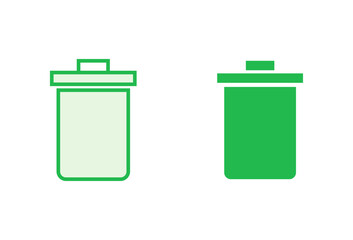 Trash icon set. trash can icon. delete icon vector. garbage