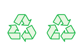 Obraz premium Recycle icon set. Recycling vector icon.