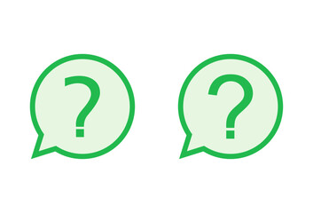 Question icon set. question mark icon vector.