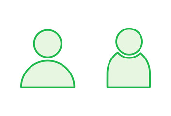 People icon set. person icon vector. User Icon vector