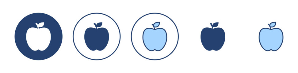 Apple icon vector. Apple sign and symbols for web design.