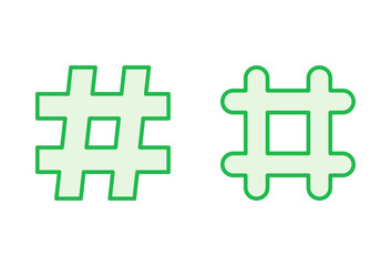 Obraz premium Hashtag icon set. hashtag symbol