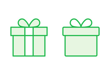 Gift icon set. gift vector icon. birthday gift