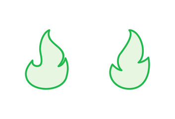 Fire icon set. fire vector icon