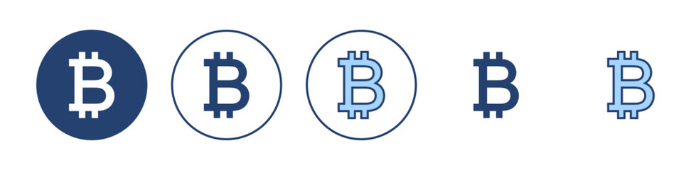 Bitcoin icon vector. bitcoin sign and symbol. payment symbol. cryptocurrency logo - obrazy, fototapety, plakaty