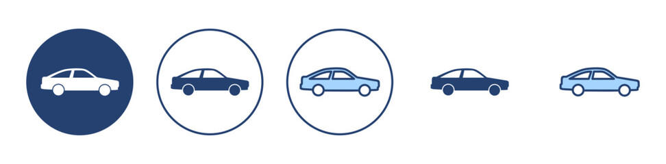 Car icon vector. car sign and symbol. small sedan