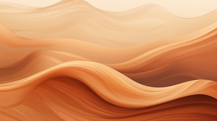 Design an abstract desert landscape with swirling sand dunes and warm, earthy tones.