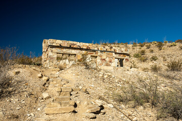 Abandoned Building At Hot Springs In Big Bend