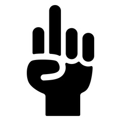 Fototapeta premium middle finger