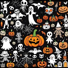 Halloween background cover design | halloween book cover square size, Scary night