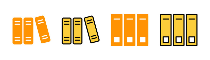 Library icon set for web and mobile app. education sign and symbol