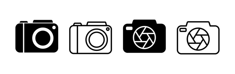 Camera Icon in trendy flat style isolated. Camera symbol web site design