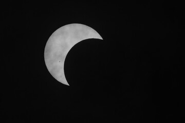 Naklejka premium Annular Solar Eclipse 2023