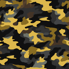 Naklejka premium Camouflage pattern, seamless. Camo is classic and modern at the same time!