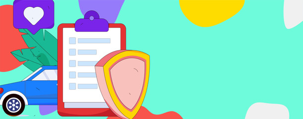 Vector internet operation hand-drawn illustration of people getting discounts for refueling the car
