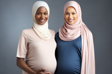 Pregnant Sisters - ai generated