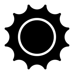 sun glyph icon