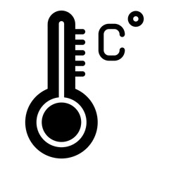termometer glyph icon
