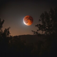 photograph of a lunar eclipse