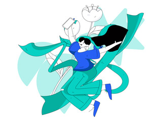 3.12 International Women's Day professional women flat character vector concept operation hand drawn illustration
