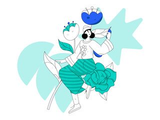 3.12 International Women's Day professional women flat character vector concept operation hand drawn illustration
