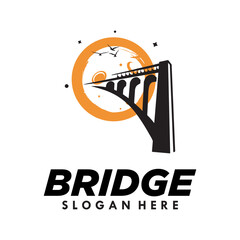 bridge logo vector design template